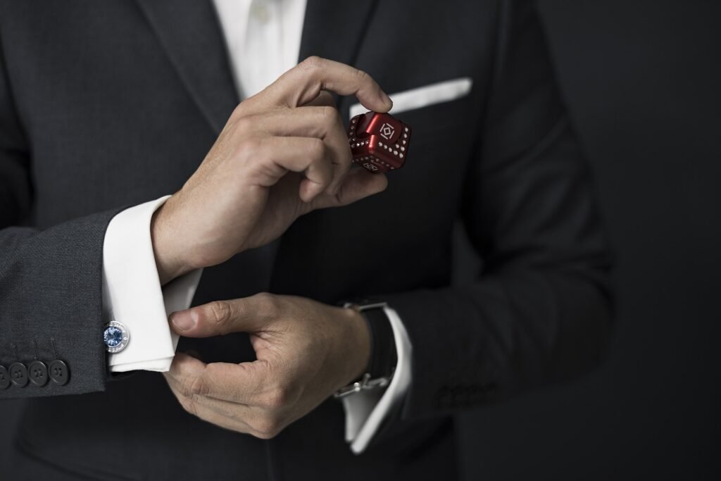 Closeup of person wearing a business suit